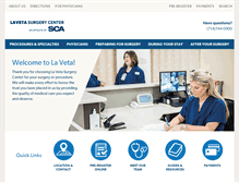 Tablet Screenshot of lavetasurgical.com